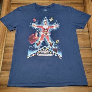 Christmas Vacation Dark Blue Unisex Tee (Ripple Junction) - Size Large